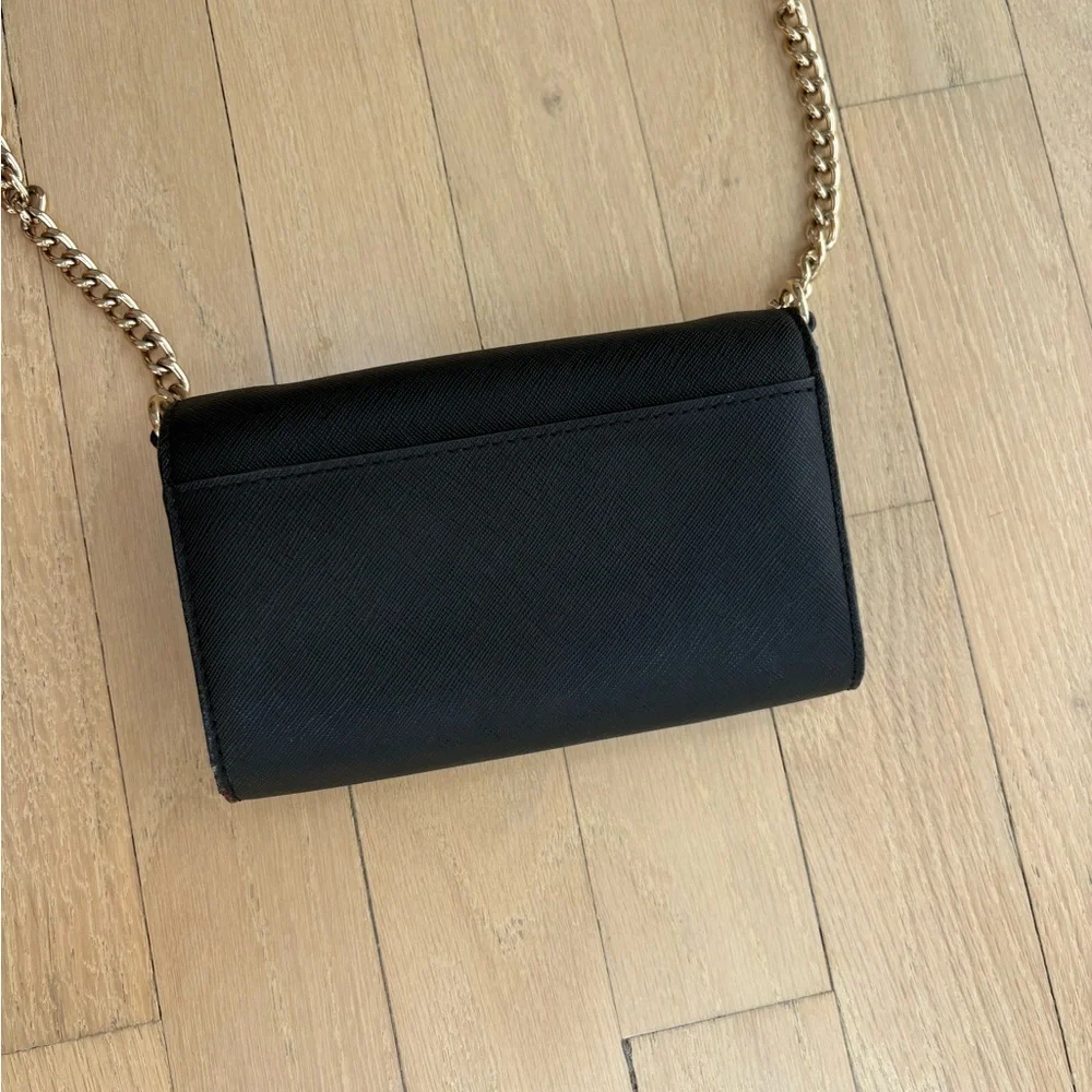 Michael Kors Black Crossbody Bag with Gold Chain